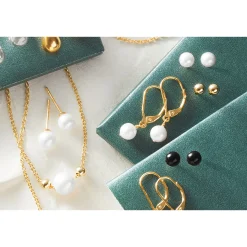 Gemstone Bead Necklace, Bracelet & Earring Set