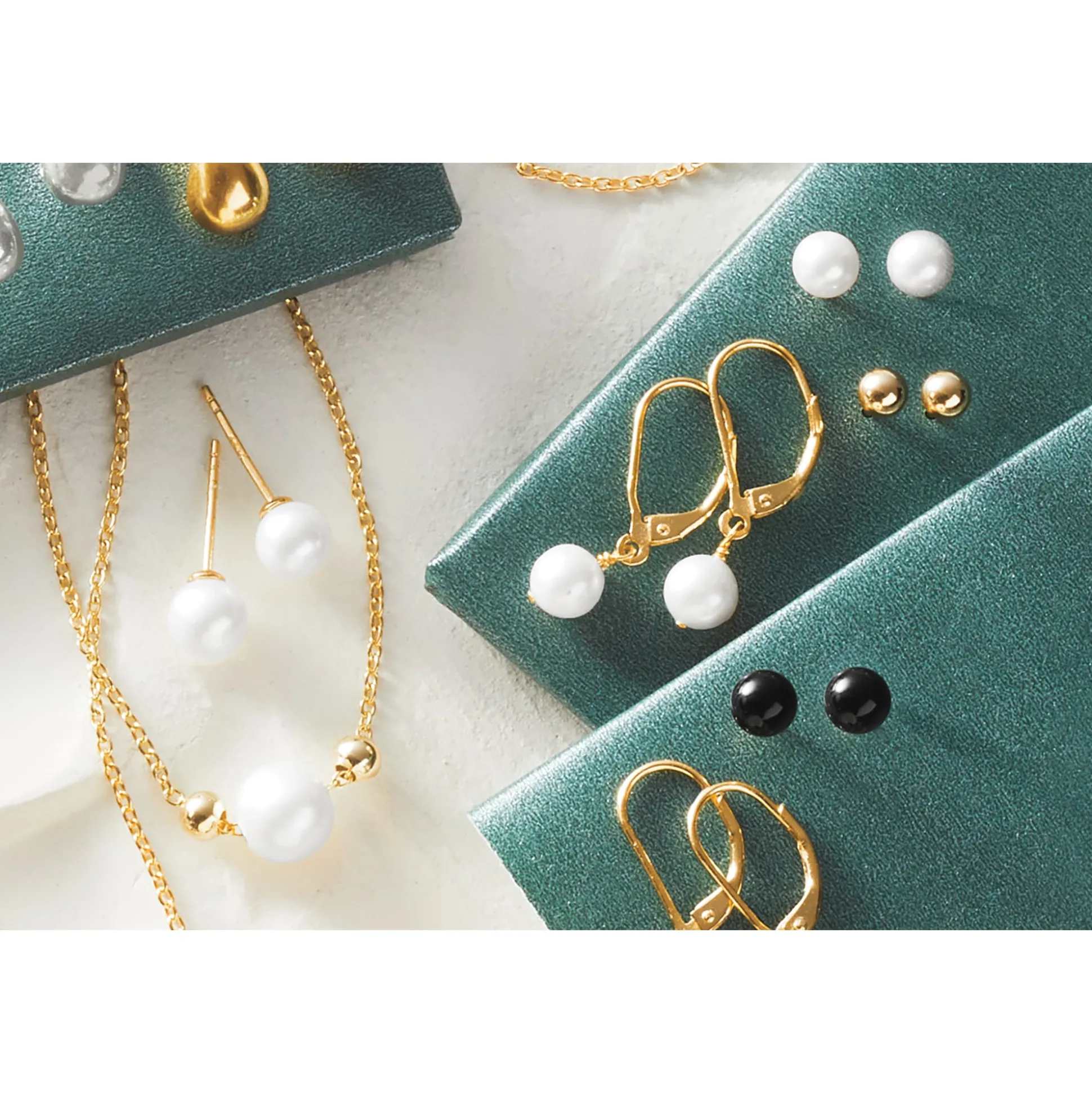 Gemstone Bead Necklace, Bracelet & Earring Set