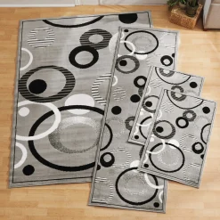 Geo Rings Rug Set