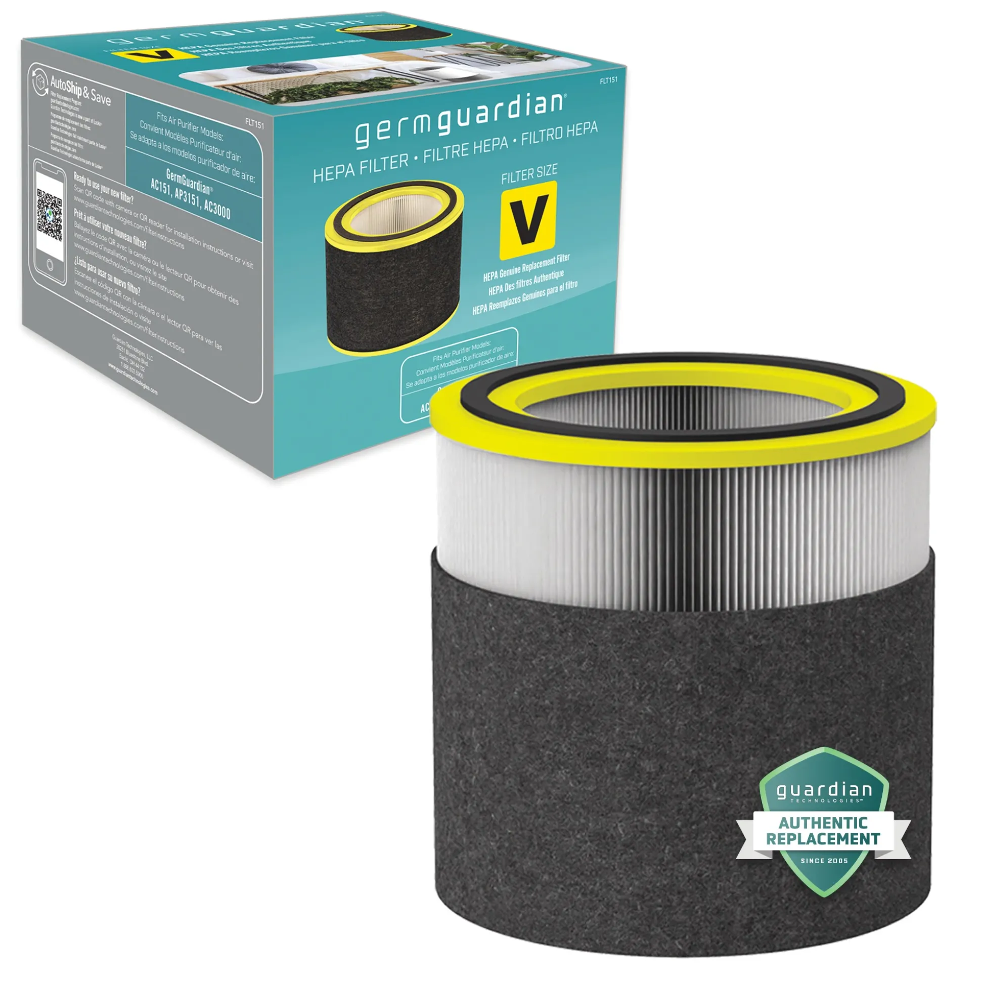 GermGuardian HEPA Pure FLT151 Replacement Combo Filter