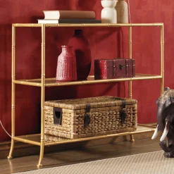 Gia Metal Console Table
