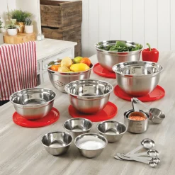 Gibson Home Branfield 21-Piece Stainless Steel Kitchen Prep Set