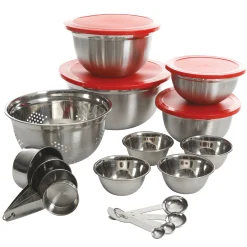Gibson Home Branfield 21-Piece Stainless Steel Kitchen Prep Set