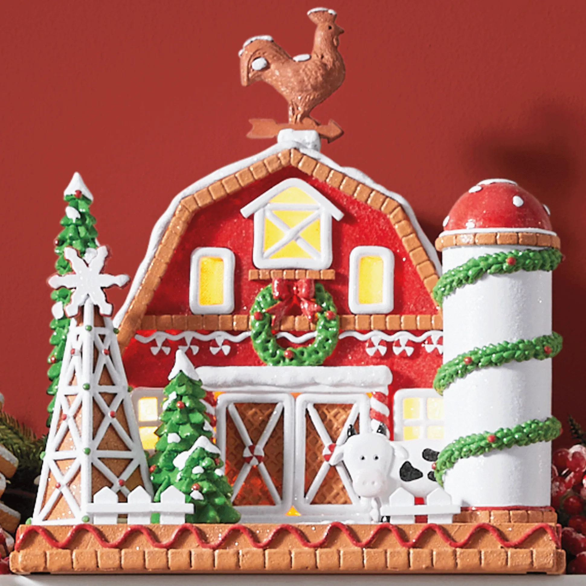 Gingerbread Barn and Silo