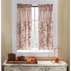 Gingham and Toile Tier Pair