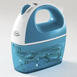 Ginny's Brand 5-Speed Hand Mixer with Storage Case for Cord and Attachments