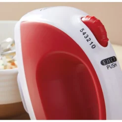 Ginny's Brand 5-Speed Hand Mixer with Storage Case for Cord and Attachments