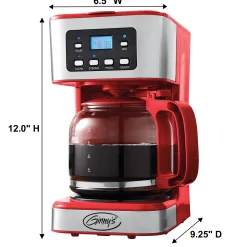 Ginny's 12-Cup Programmable Coffee Maker with Adjustable Brew Strength