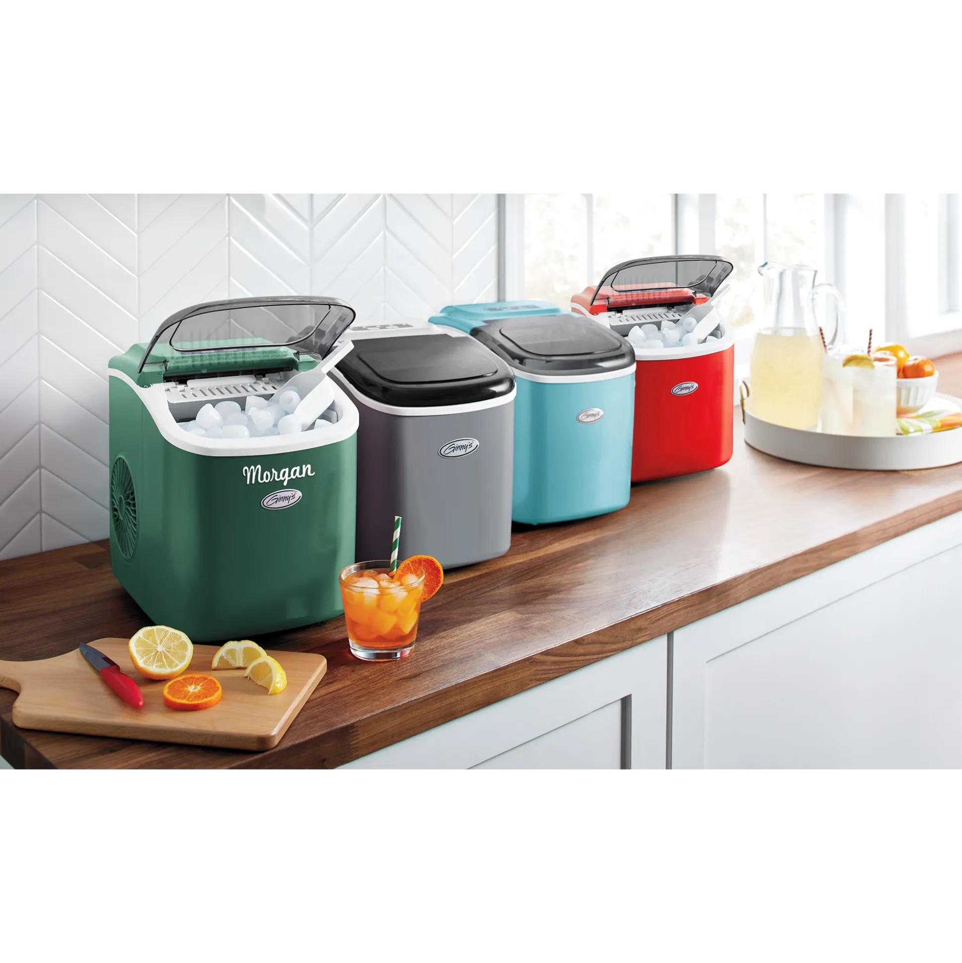 Ginny’s Personalized Countertop Ice Maker with Adjustable Ice Size