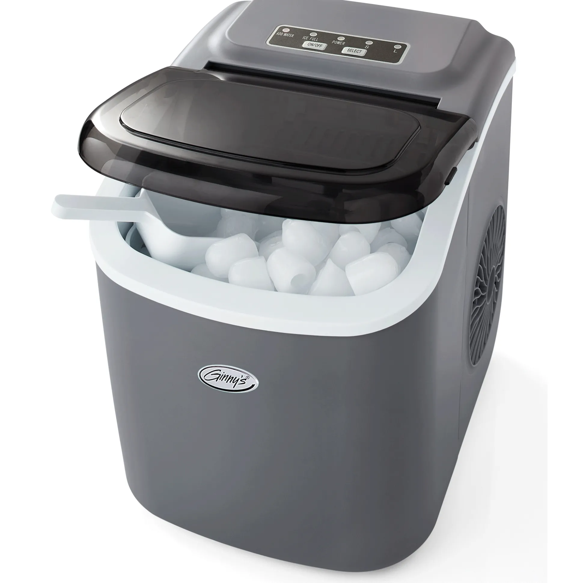 Ginny’s Personalized Countertop Ice Maker with Adjustable Ice Size