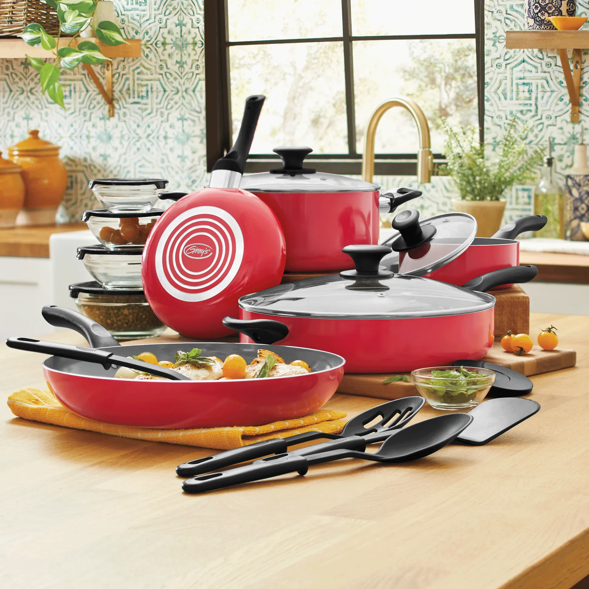 Ginny's 22-Piece Ceramic Cookware Set