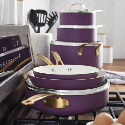 Ginny's 14-Piece Matte Finish Cookware Set