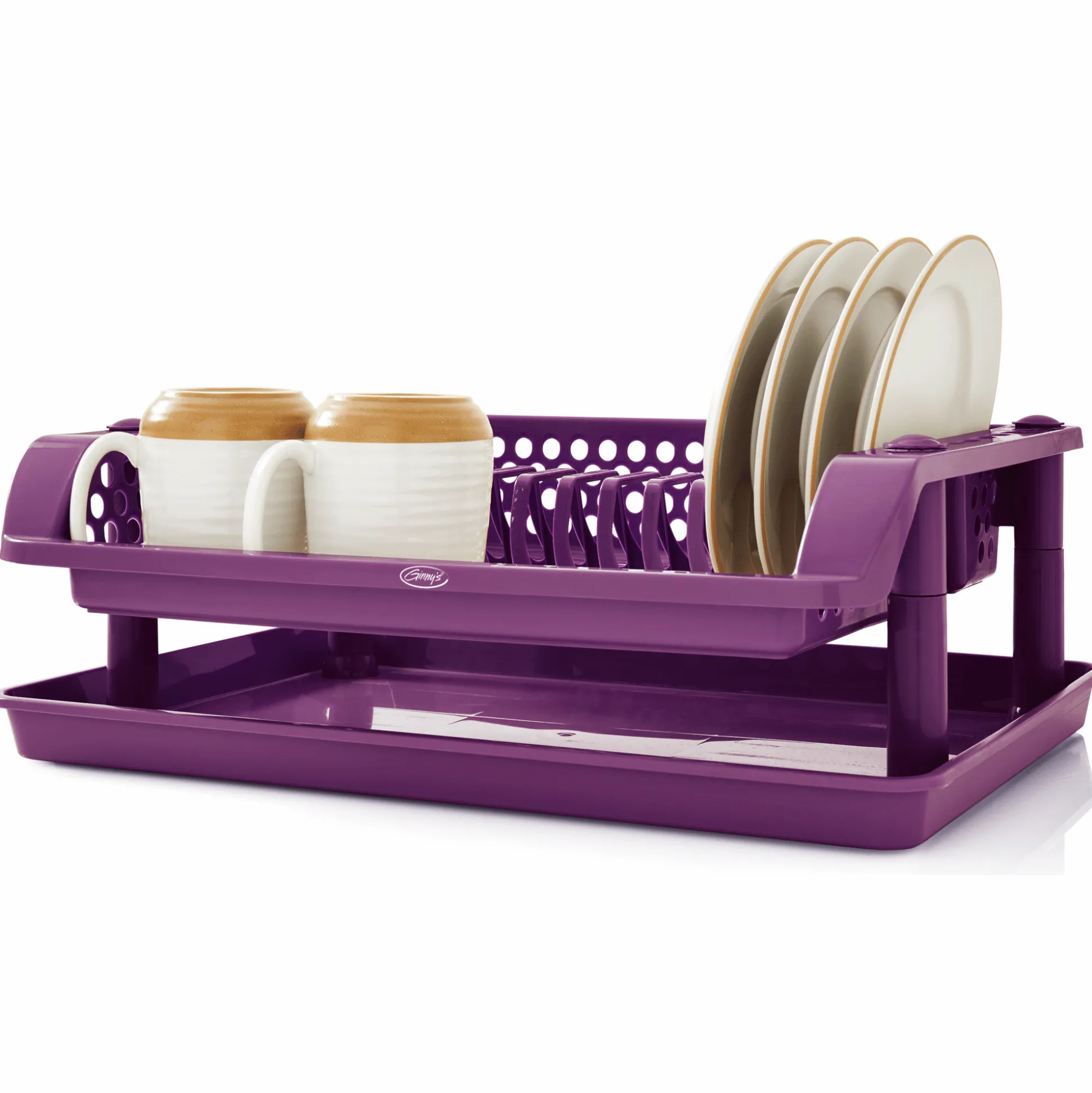 Ginny's Single-Tier Dish Rack with Tray