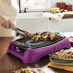 Ginny's Smokeless Electric Indoor Grill with Nonstick Finish
