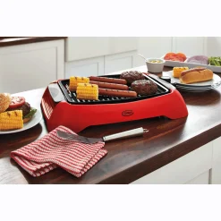 Ginny's Smokeless Electric Indoor Grill with Nonstick Finish
