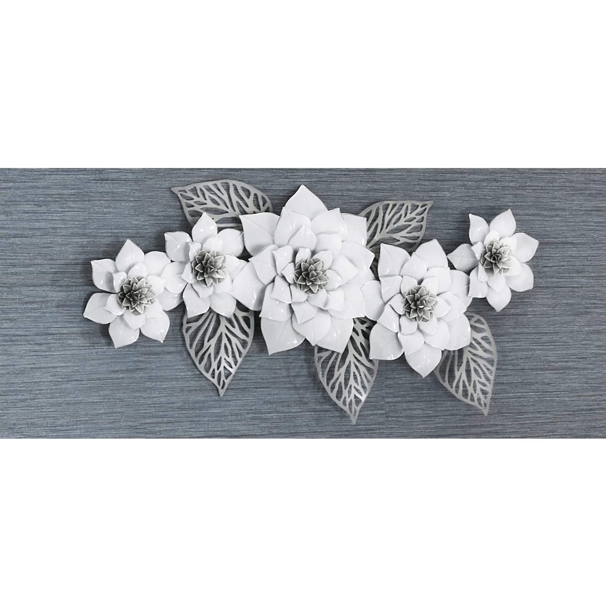 Glam Metal Flowers Wall Art