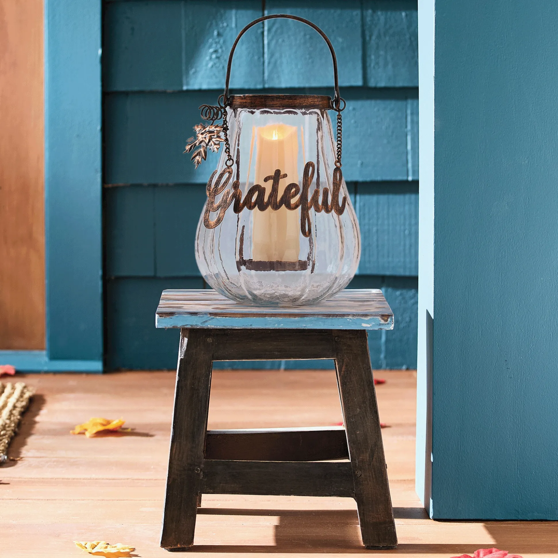 Glass Grateful Gourd Lantern