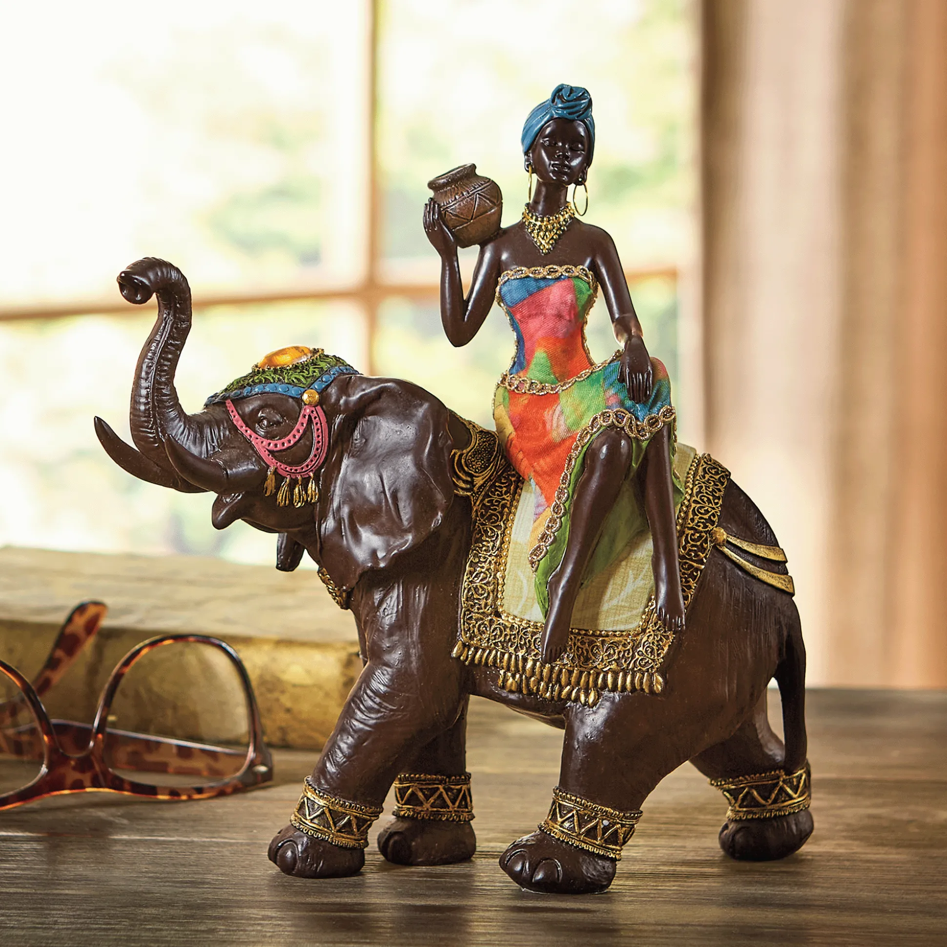 Global Lady and Elephant