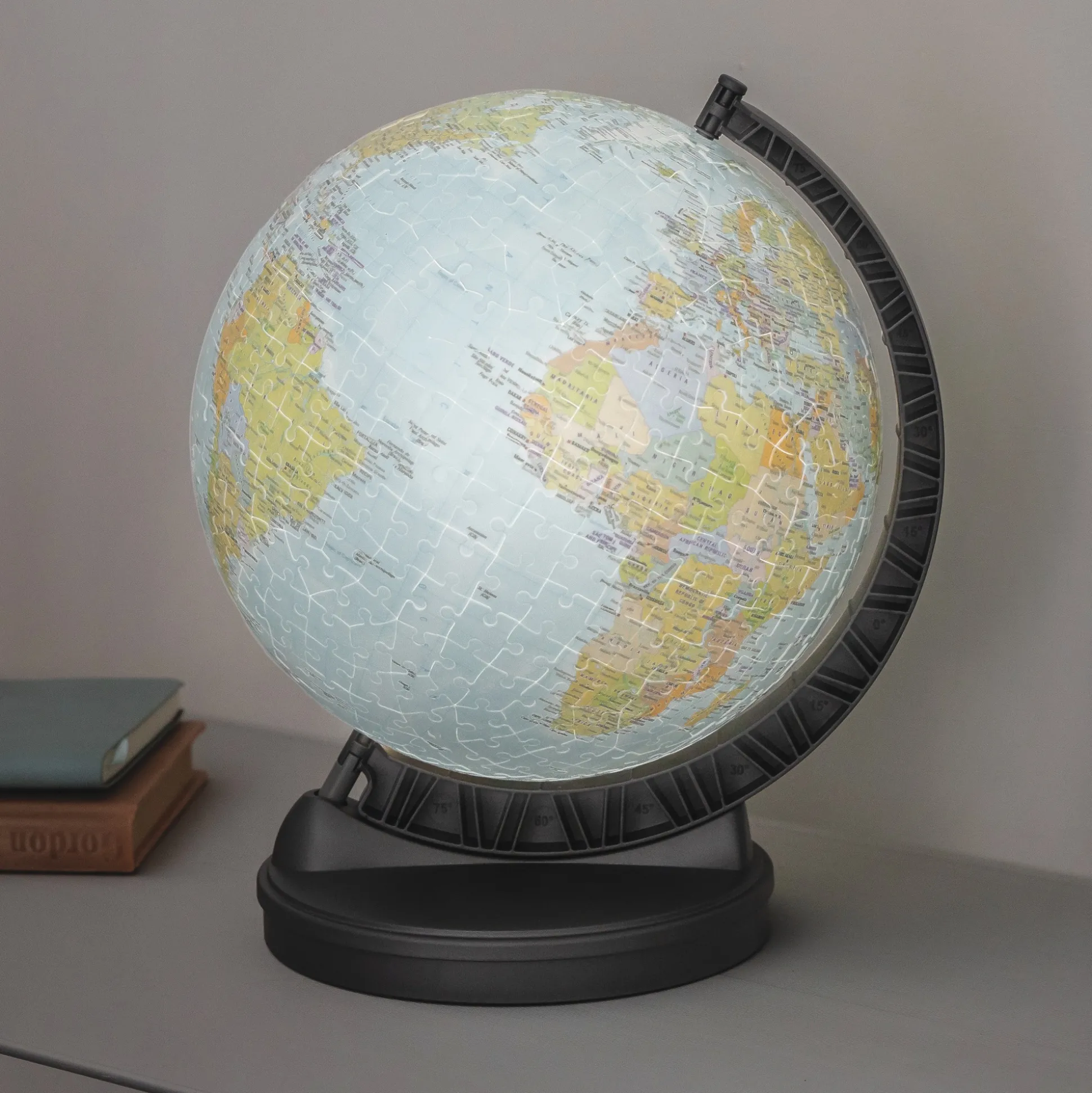 Globe with Light 3-D Puzzle