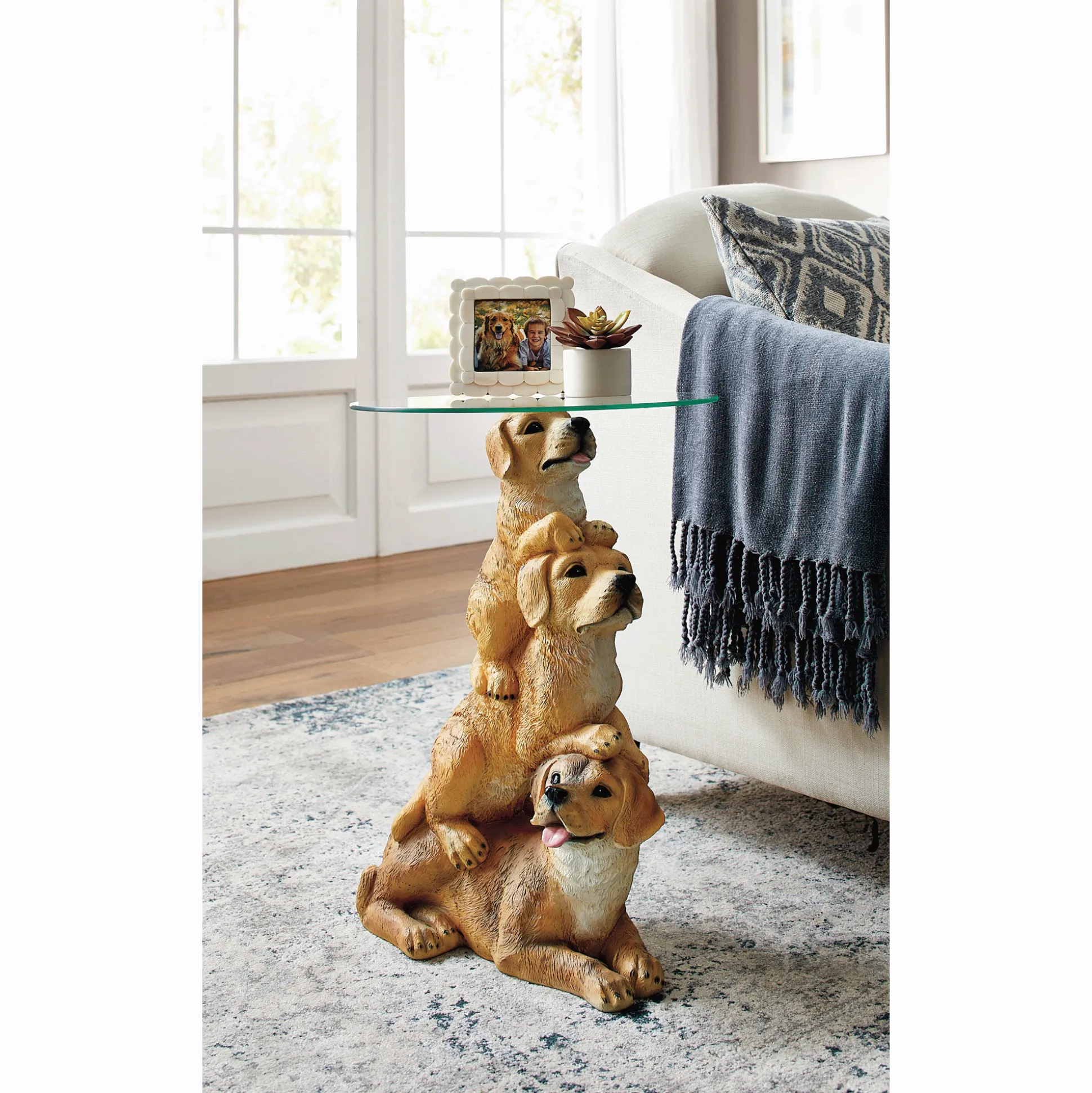 Golden Retriever Accent Table