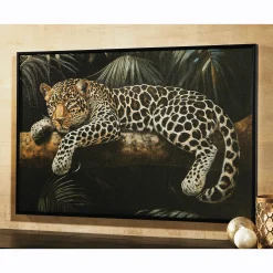 Gold Foil Big Cat Wall Art