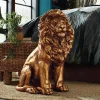 Goldtone Lion Statue