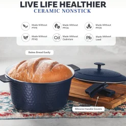 Gotham Steel 5-Quart Hammered Dutch Oven