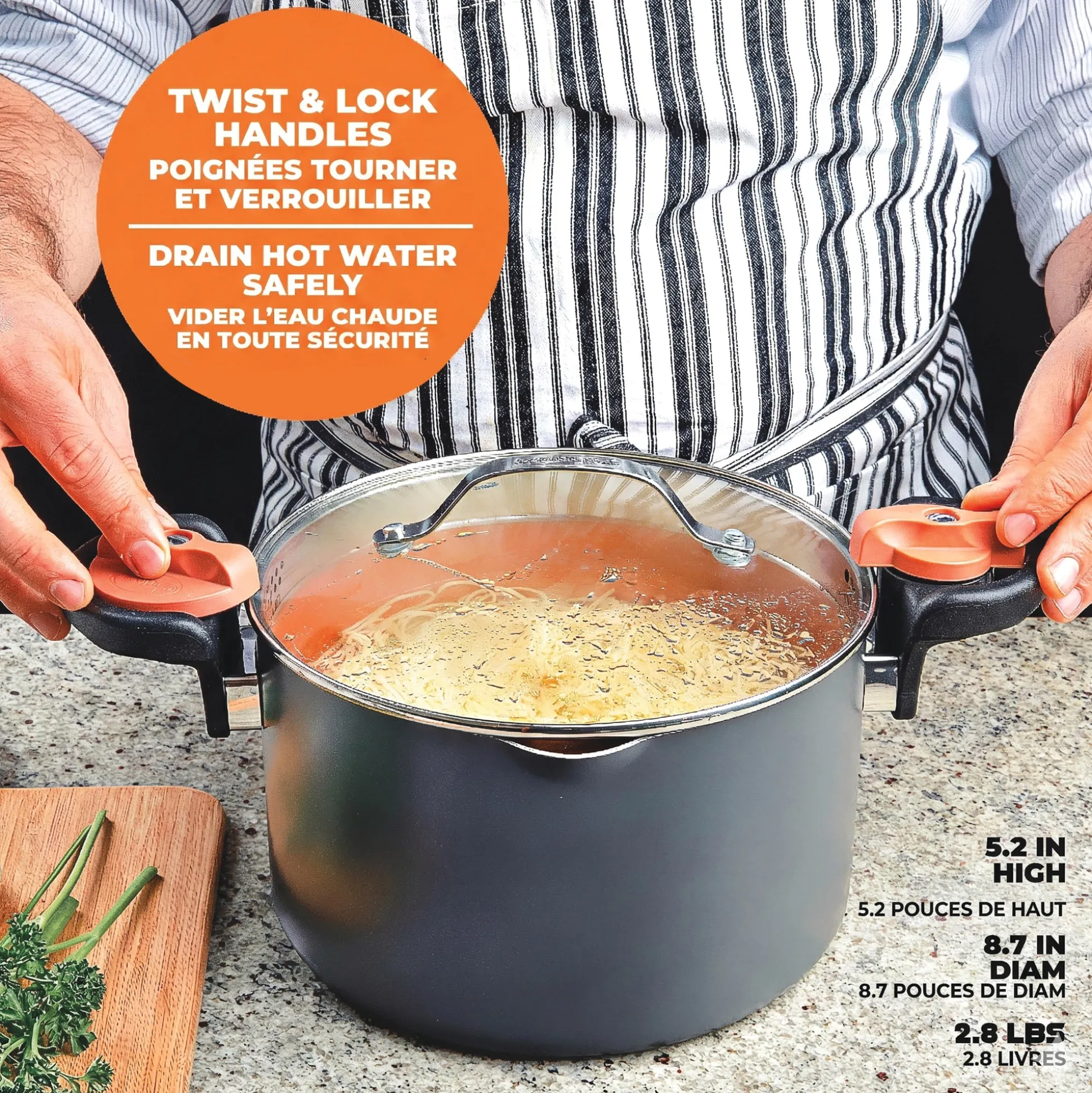 Gotham Steel 5-Quart Pasta Pot