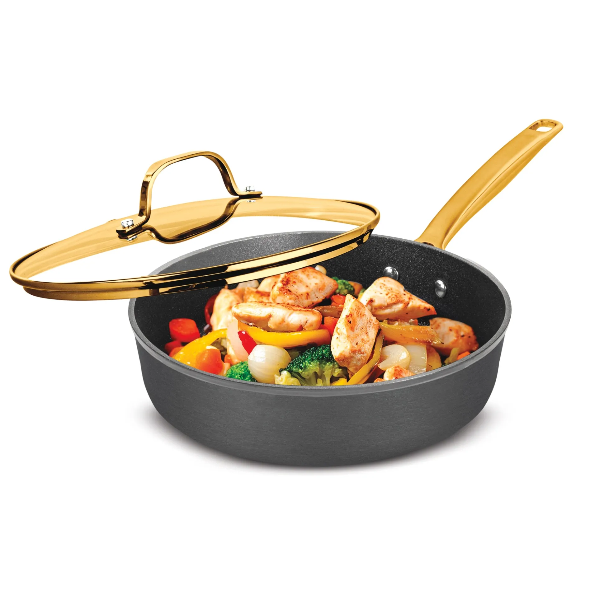 Granitestone Armor Max 4-Quart Hard-Anodized Sauté Pan