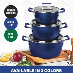 Granitestone Diamond 6-Piece Nesting Pot Set