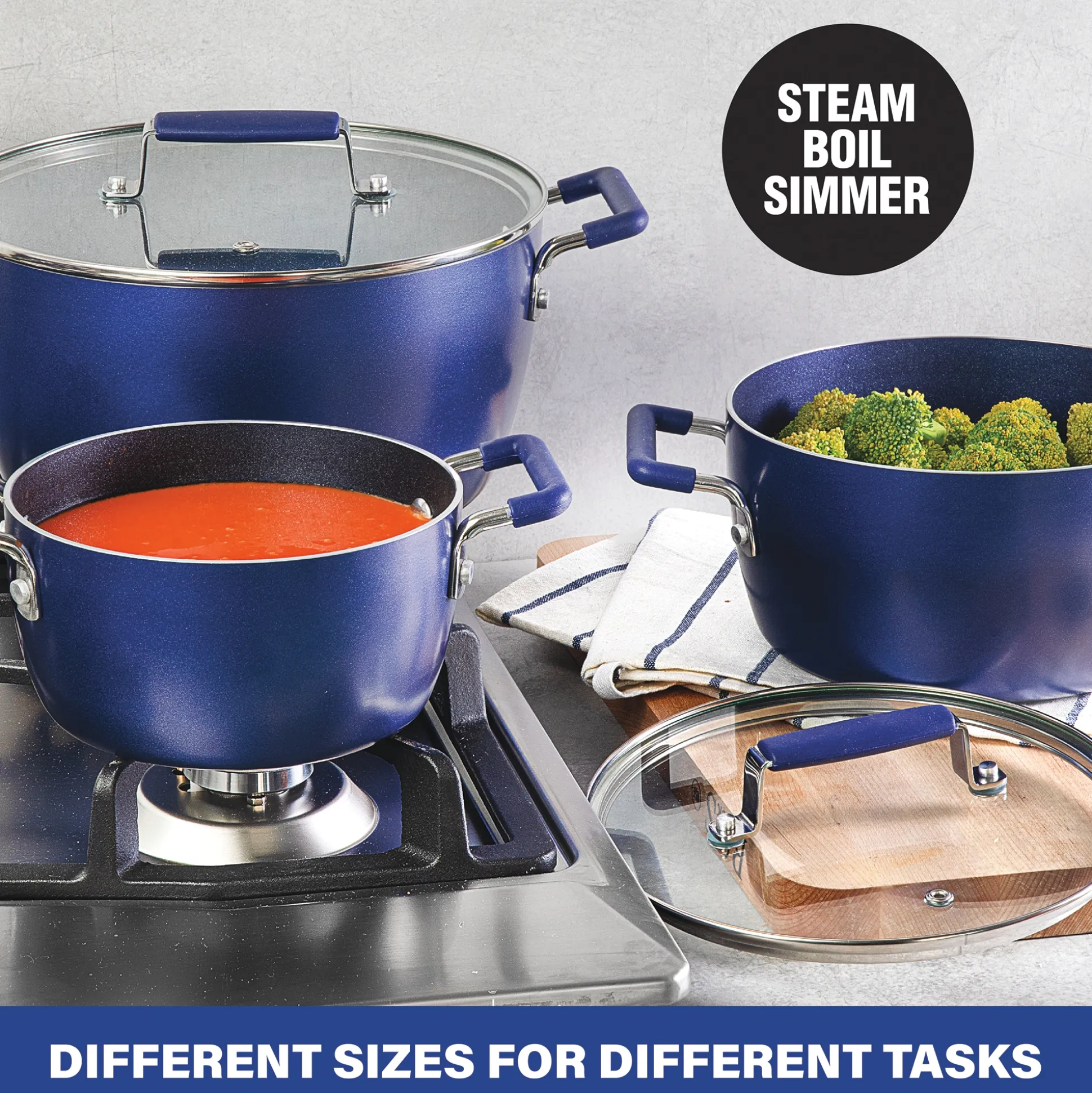 Granitestone Diamond 6-Piece Nesting Pot Set