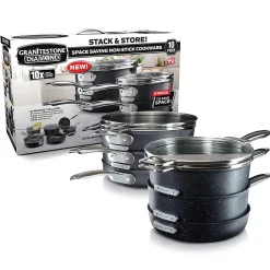 Granitestone Diamond Stackmaster 10-Piece Cookware Set