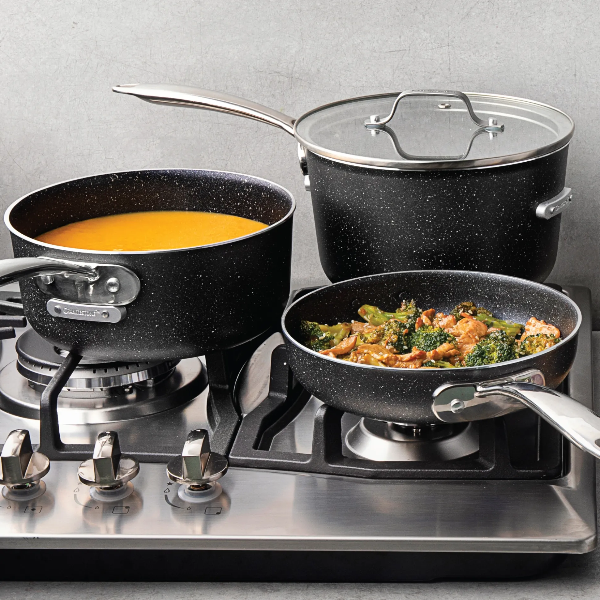 Granitestone Diamond Stackmaster 10-Piece Cookware Set