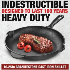 Granitestone Pre-Seasoned Cast Iron 10.25