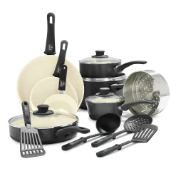 GreenLife 16-Piece Soft-Grip Cookware Set