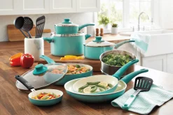 GreenLife 16-Piece Soft-Grip Cookware Set