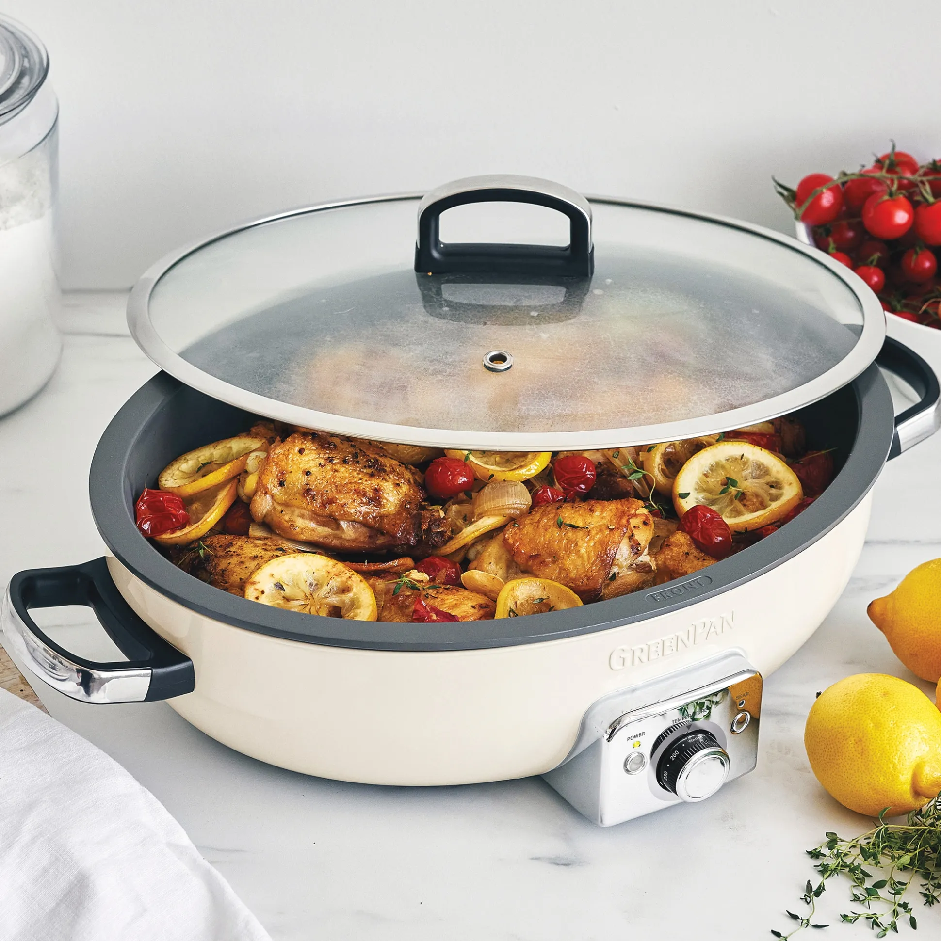 Green Pan Elite 5.5-Quart Oval Electric Skillet