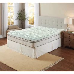 Green Tea-Infused 3" 5-Zone Memory Foam Topper