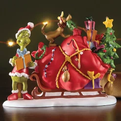 Grinch with Max and Sleigh Fig