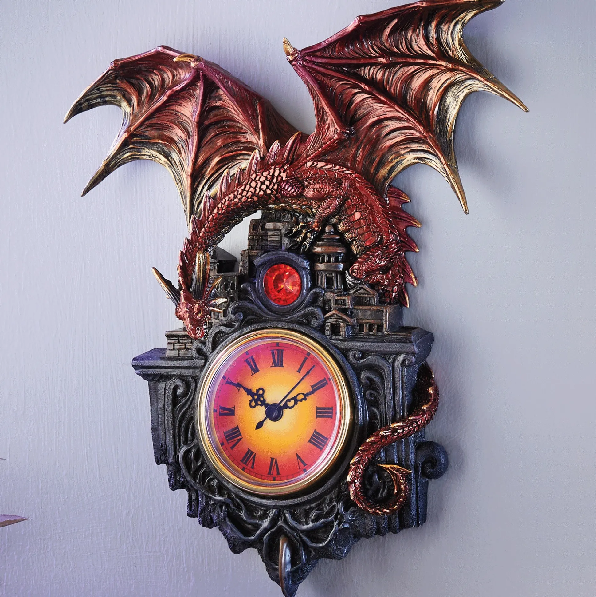 Guardian Dragon Wall Clock