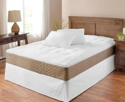 Gusset Fiber Bed Topper and Pillow Set