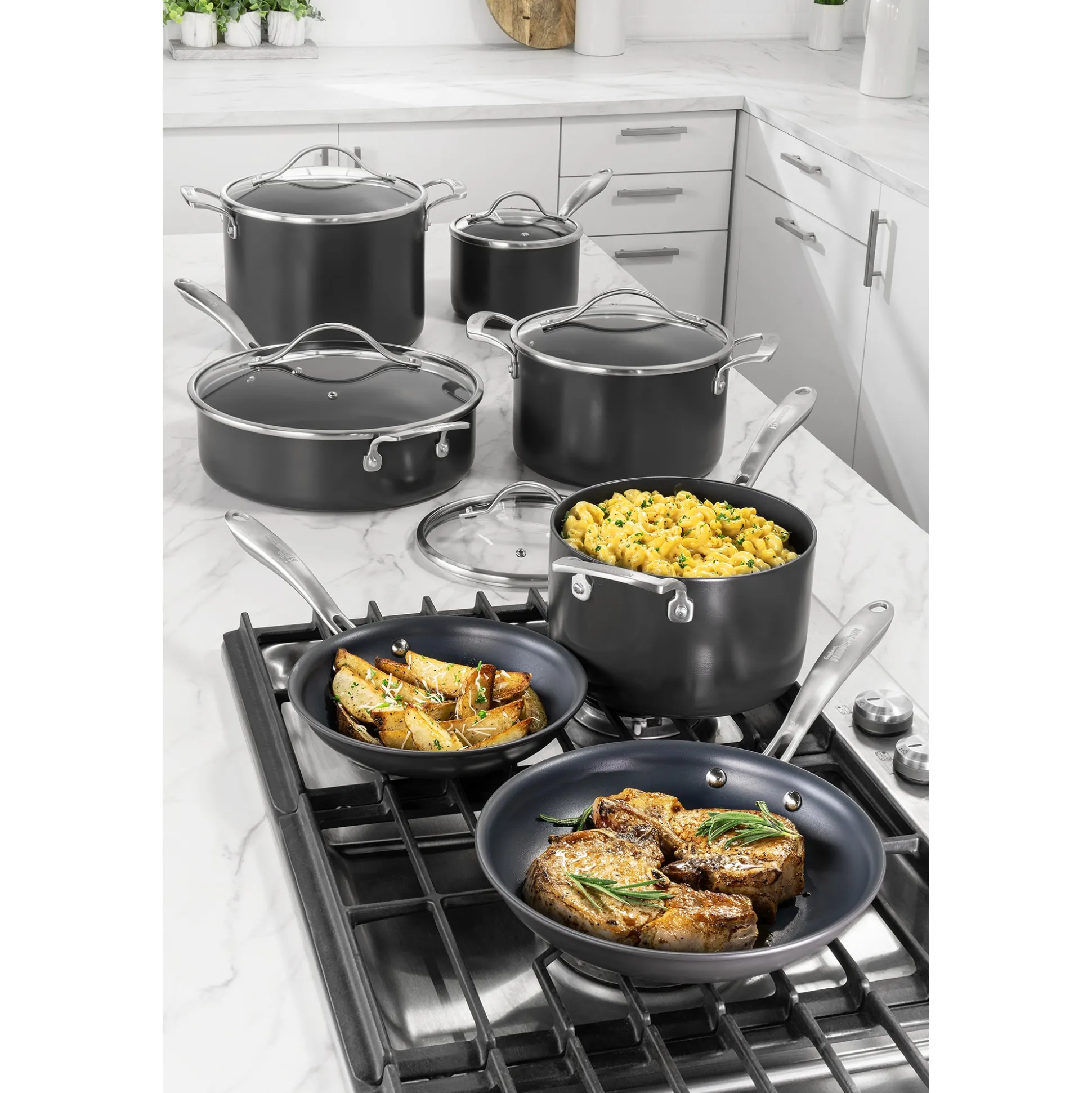 Guy Fieri Flavortown 12-Piece Laser Titanium Cookware Set
