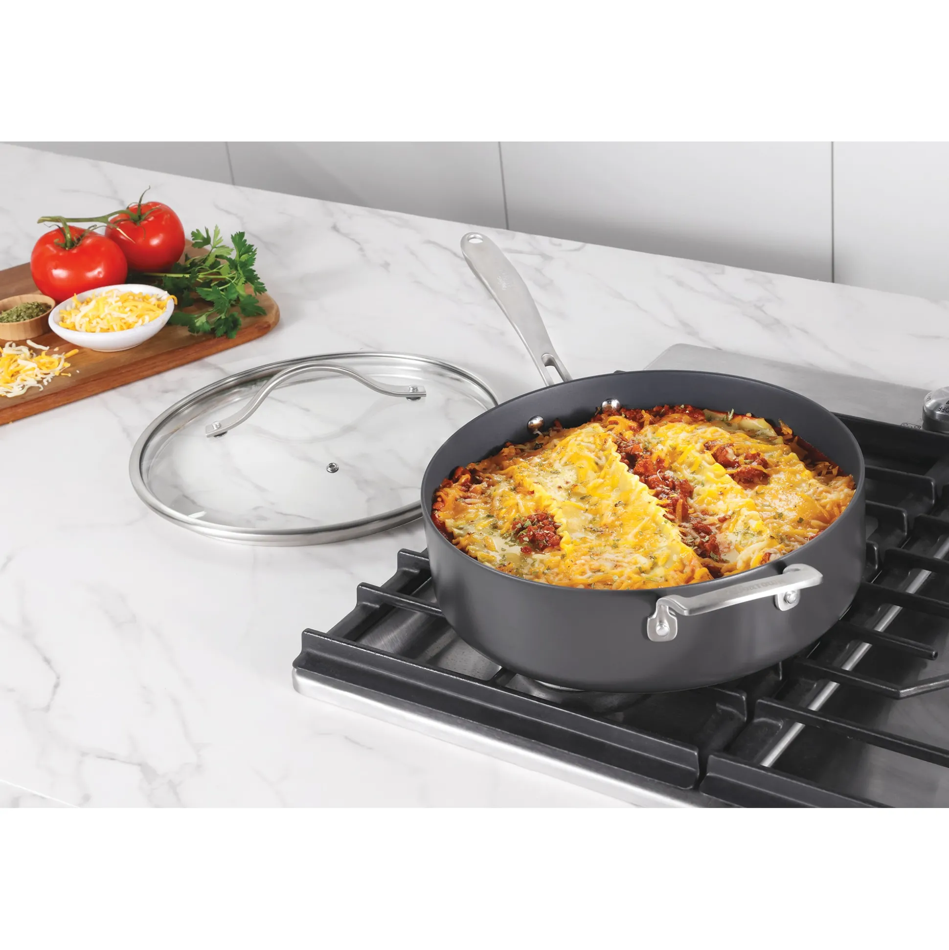Guy Fieri Flavortown 12-Piece Laser Titanium Cookware Set