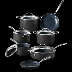 Guy Fieri Flavortown 12-Piece Laser Titanium Cookware Set