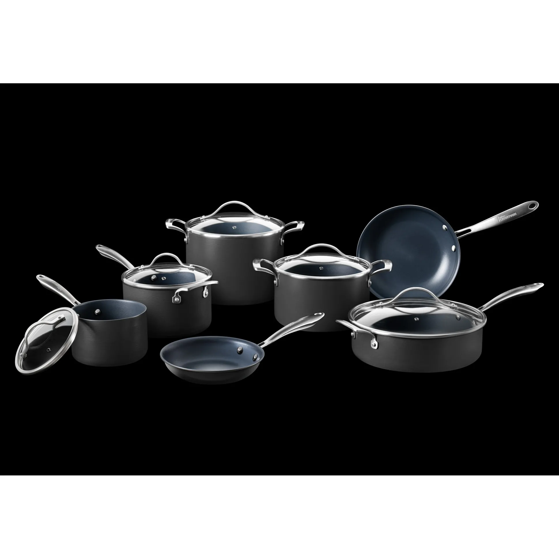 Guy Fieri Flavortown 12-Piece Laser Titanium Cookware Set