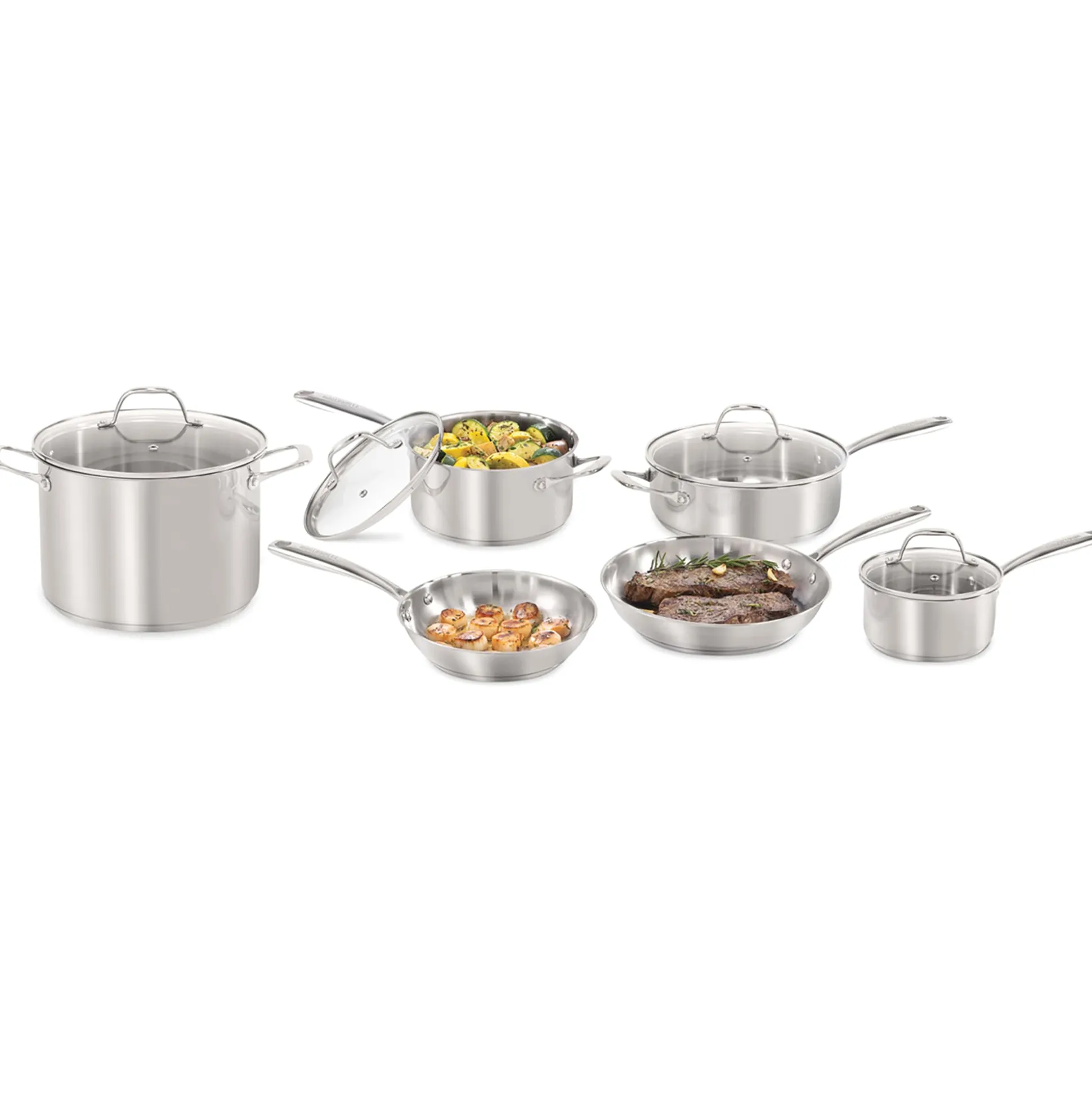 Guy Fieri Flavortown 10-Piece Stainless Steel Cookware Set