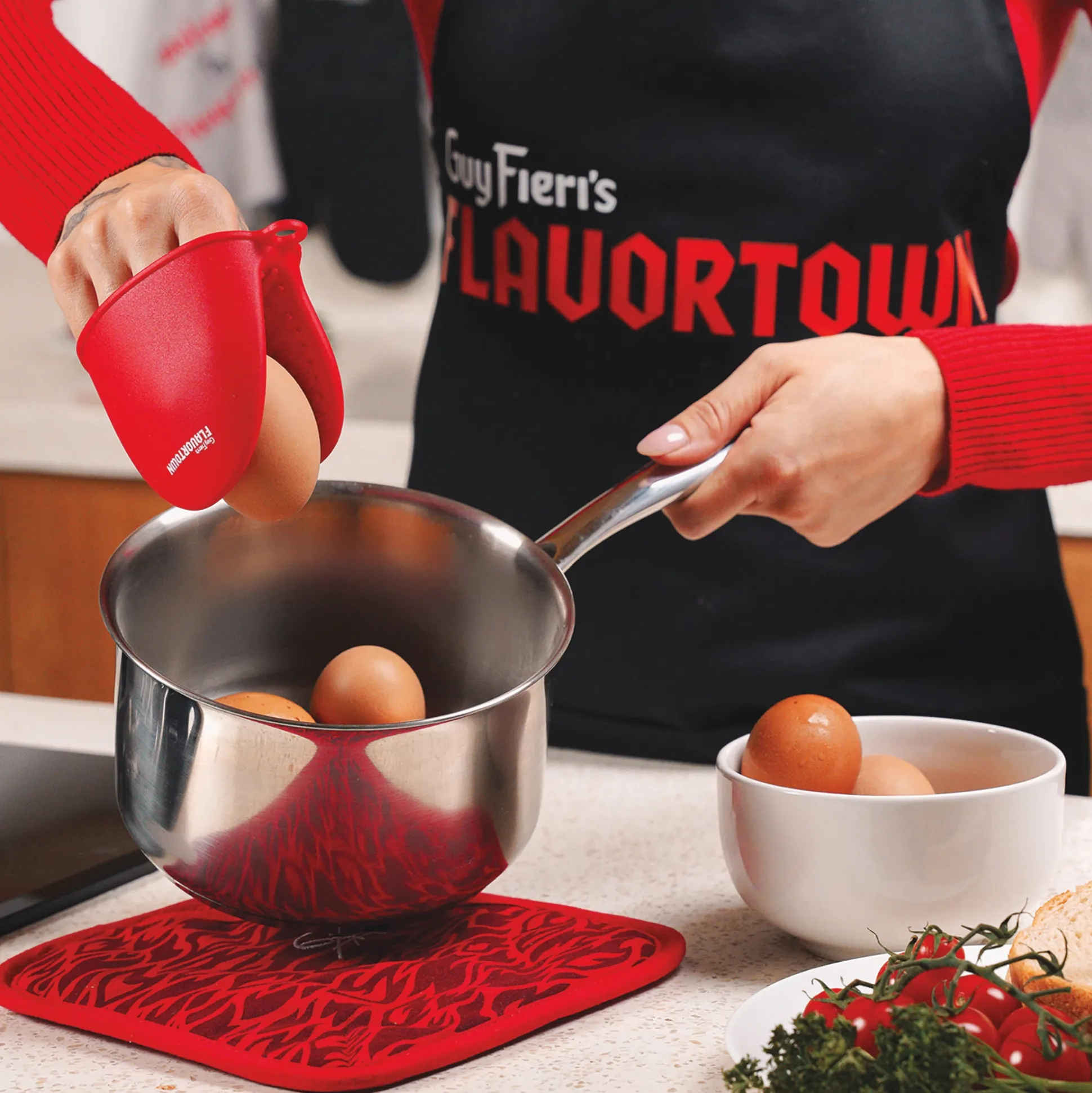 Guy Fieri Flavortown 10-Piece Stainless Steel Cookware Set
