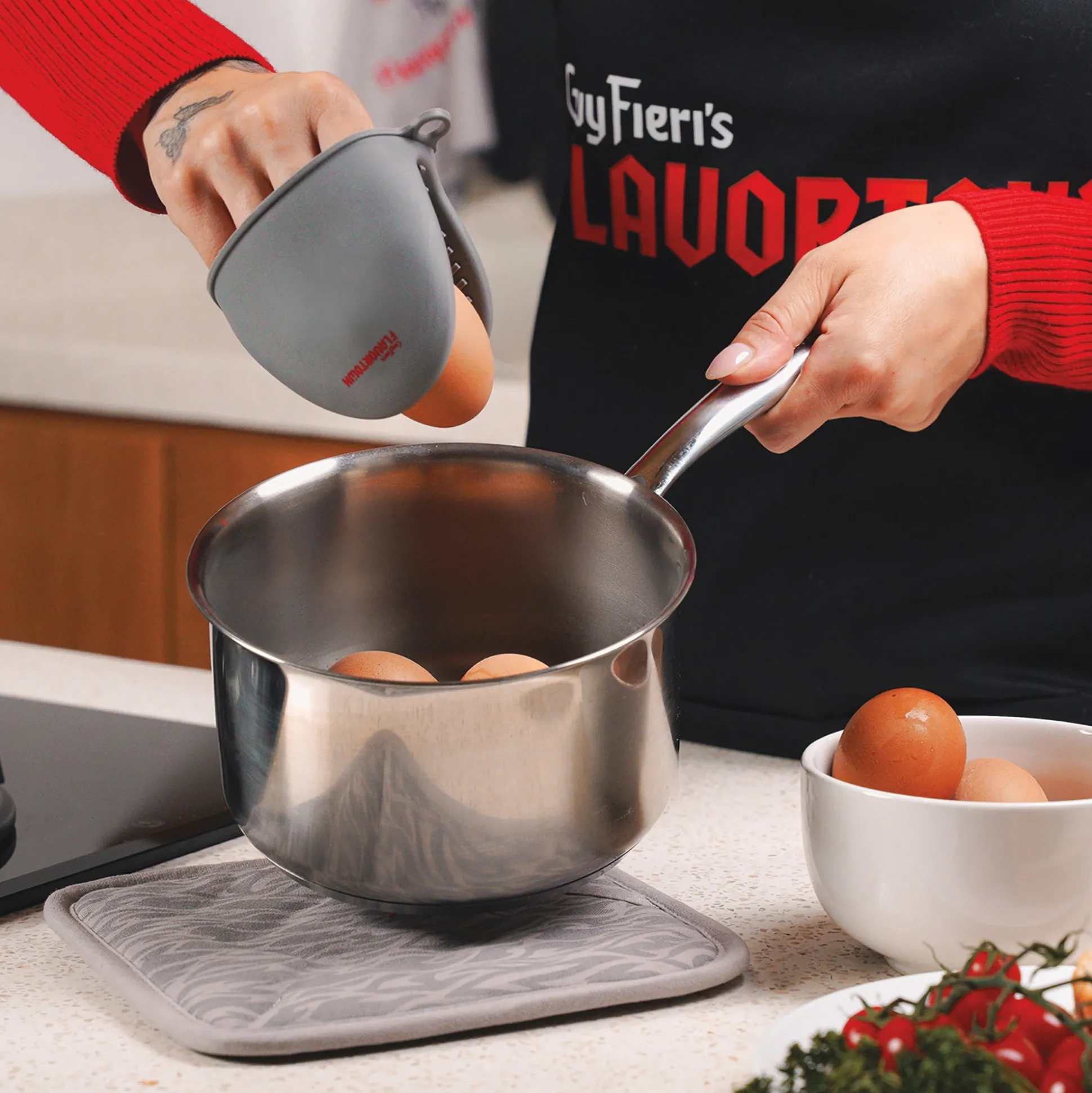 Guy Fieri Flavortown 10-Piece Stainless Steel Cookware Set