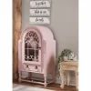 Hadley Arched Blush Pink Display Cabinet
