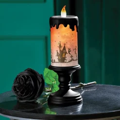 Halloween Snow Globe Flameless Candle